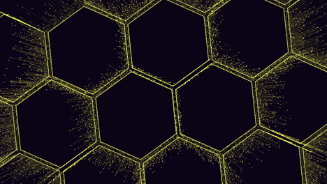 Big-neon-hexagons-pattern-with-small-motion-dots-and-lines