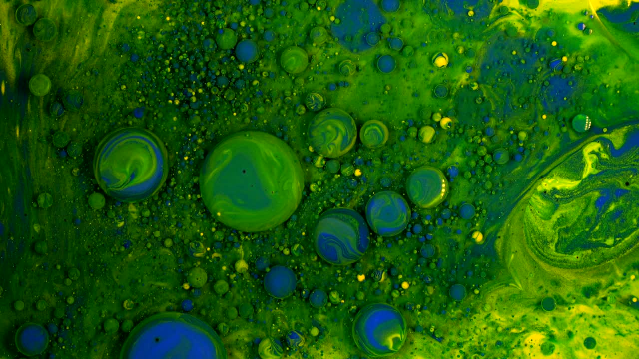 fondo de burbujas de aceite líquido abstracto