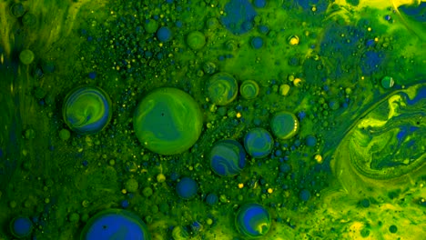 abstract liquid oil bubble background