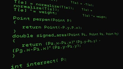 animación digital de la codificación