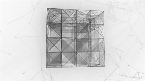 abstract geometric cube structure