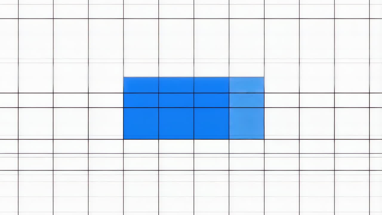 Abstract Grid Pattern with Blue Rectangle