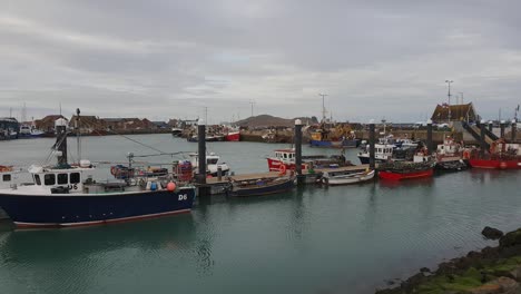 fisher boats in the city of howth ireland