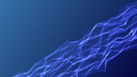 fondo abstracto azul superficie ondulada geométrica poligonal sobre un fondo azul.