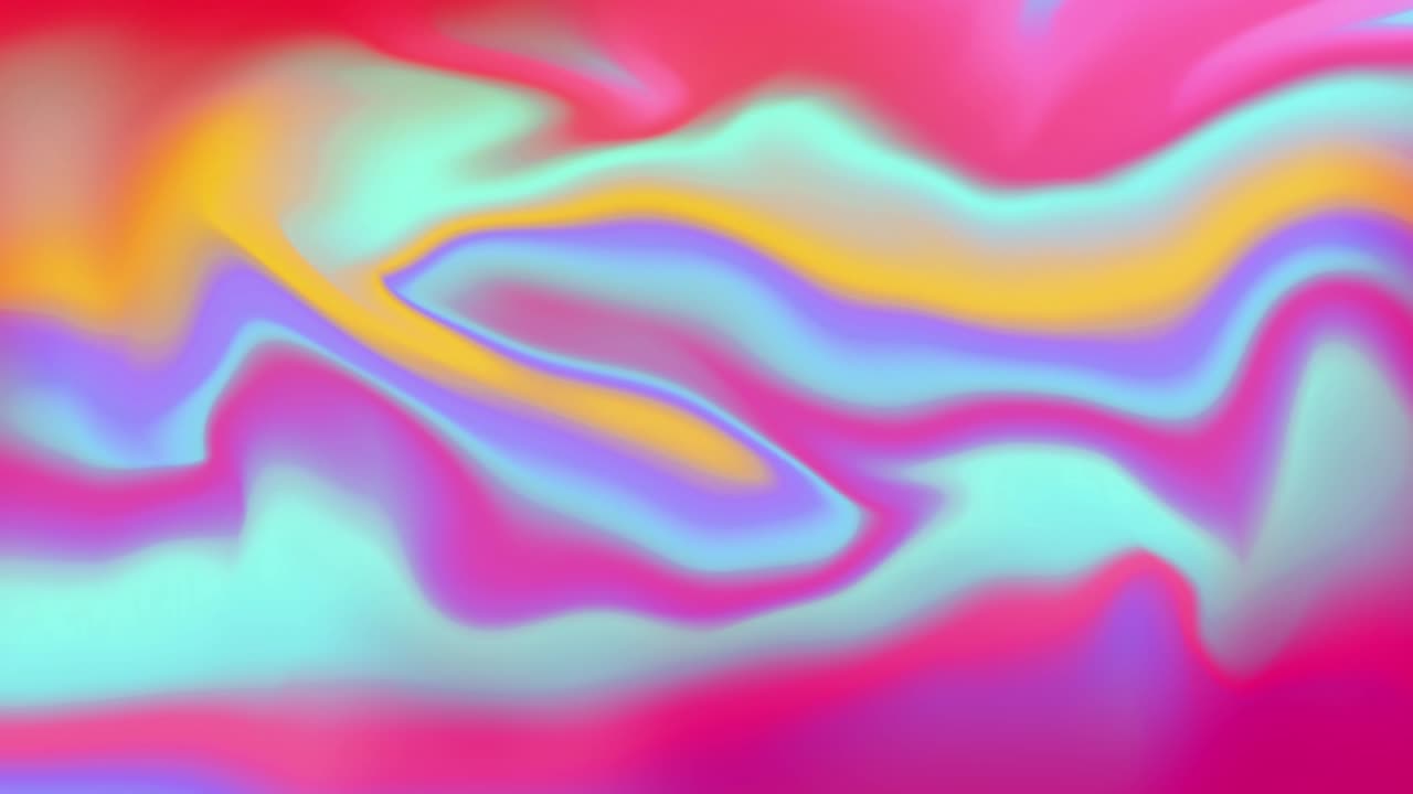 fondo de animación de bucle de seda de gradiente y onda líquida de colores abstractos.