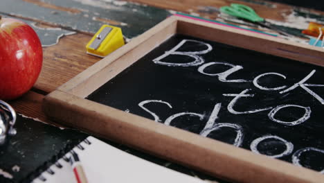 text written on slate