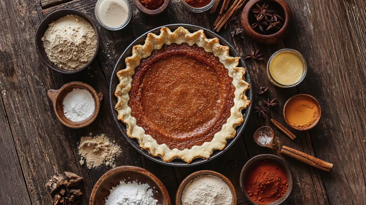 ingredientes para la tarta de calabaza