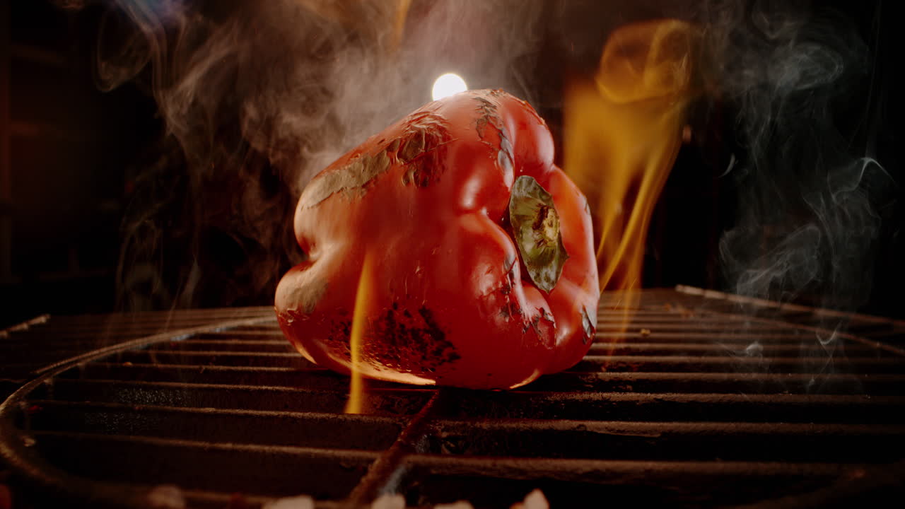 pimienta roja a la parrilla