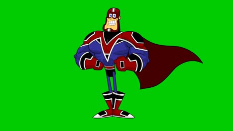 personaje de dibujos animados de superhéroes