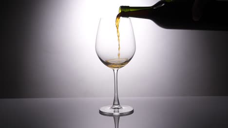 pouring a glass of wine, slow motion
