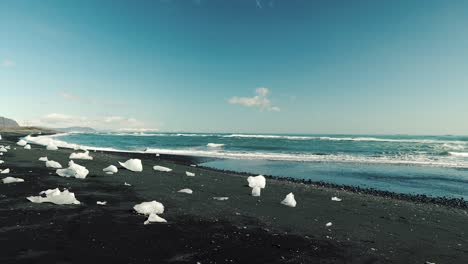 black sand beach in iceland