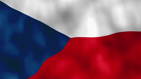 Tschechische-Flagge-Weht-Im-Wind