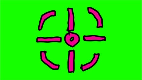 kids drawing black background with theme of gun focus