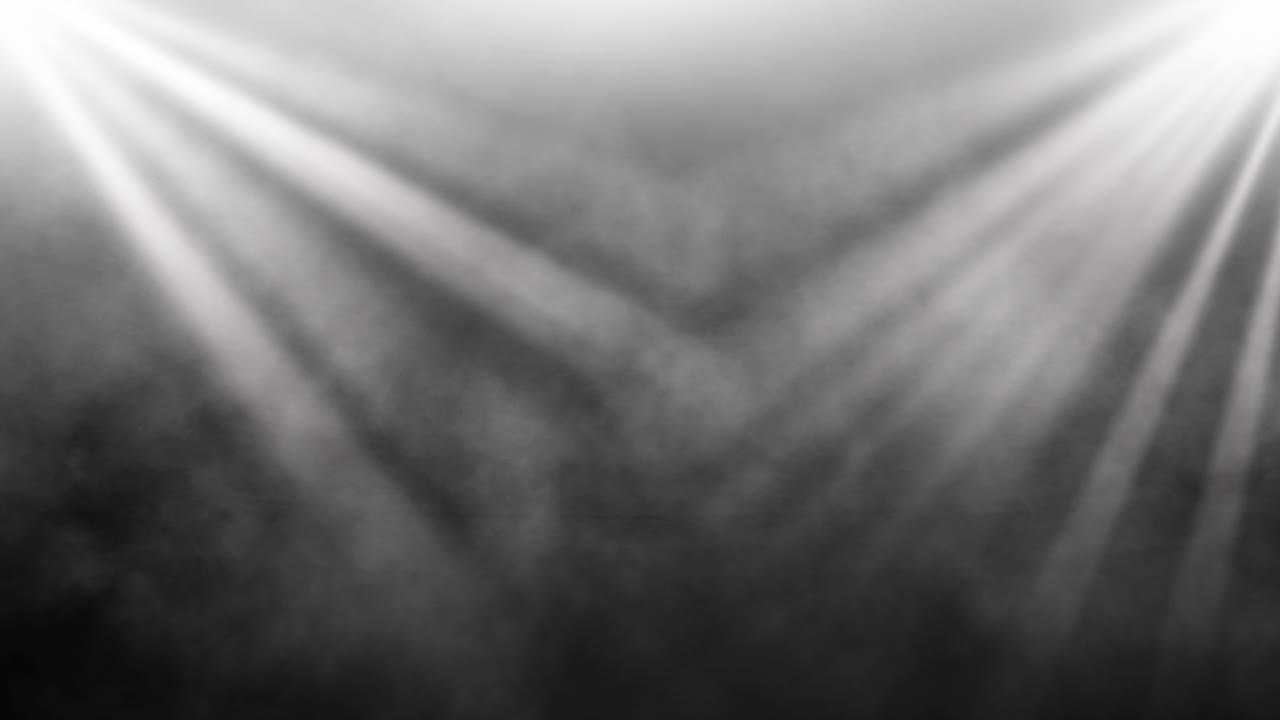 Loopable Smoke and Light Rays against Black Background– Ethereal Beams Streaming from Top Corners Across a Dark, Misty Background - dynamic, ambient animation