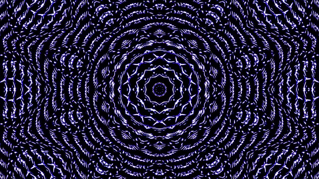 Beautiful abstract kaleidoscope that shines, a radiant light that regulates the subtle movements