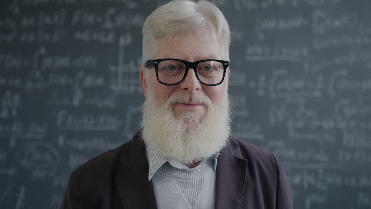 Portrait of a Smiling Senior Professor