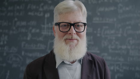 Portrait of a Smiling Senior Professor