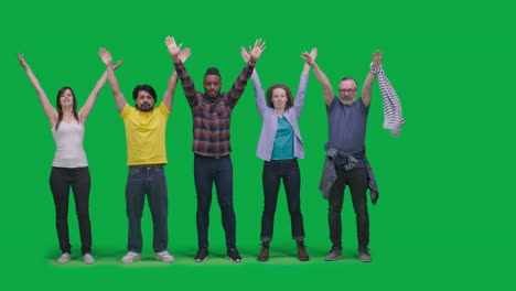 group of diverse people celebrating
