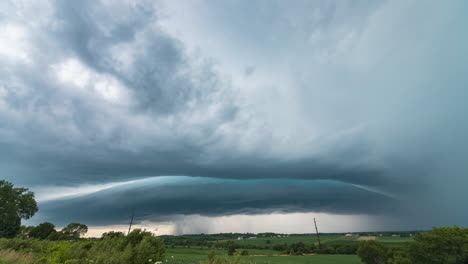 beast of a supercell dropping massive hail in des moines, iowa