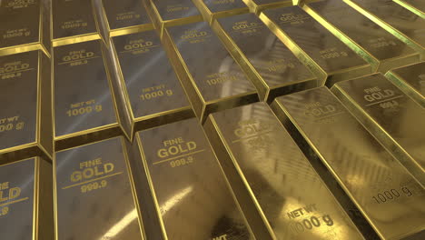 Realistic-Gold-Bars,-Gold-bars-stacked-in-a-row