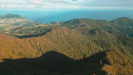 Stunning-view-of-Miradouro-do-Salto-do-Cavalo-with-lush-hills-and-ocean-in-the-distance