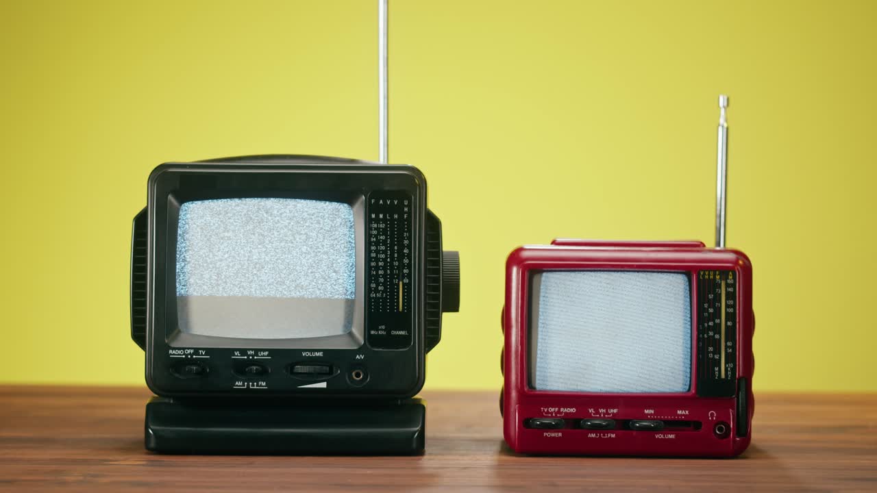 Two Vintage Portable Televisions