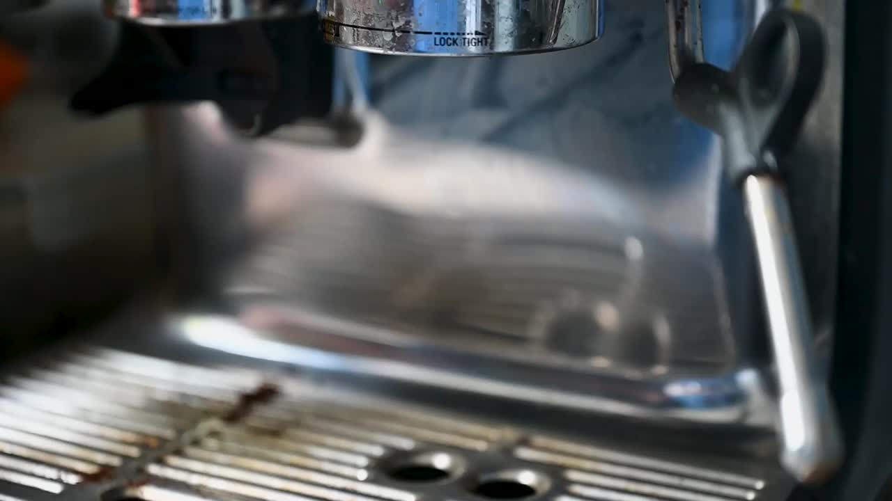 Brewed Coffee Into The Sage Coffee Machine