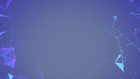 animación de la red de conexiones de plexo sobre un fondo púrpura