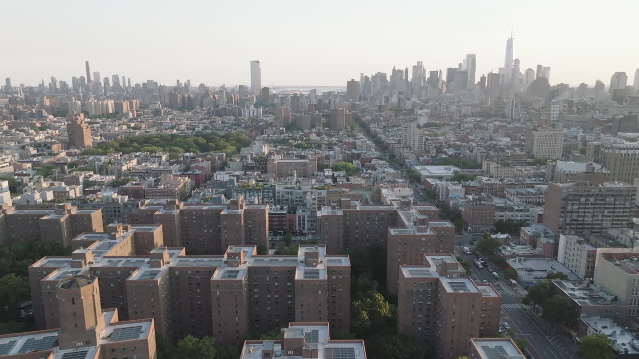 여름 오후에 맨해튼 하부에서 찍은 사진