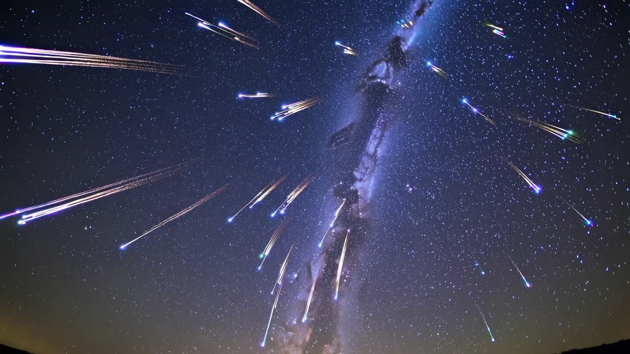 A mesmerizing time-lapse video of the Milky Way, captured from a low-angle perspective