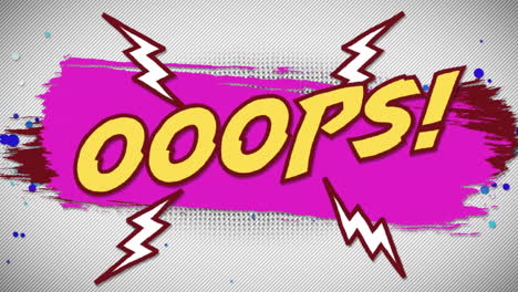 animación de cómic 5 opciones de texto sobre múltiples burbujas de habla cómica con efectos de sonido cómic textos