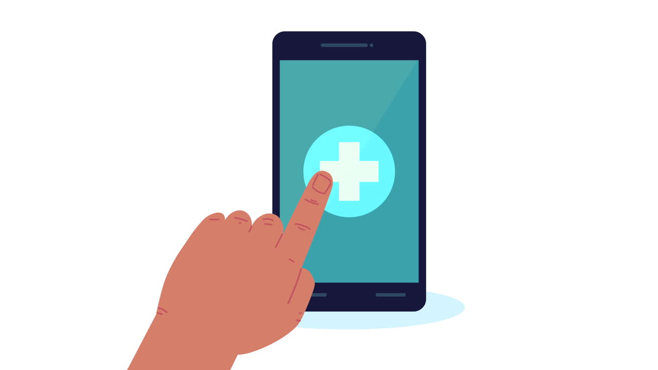 teléfono inteligente con aplicación de cardiología