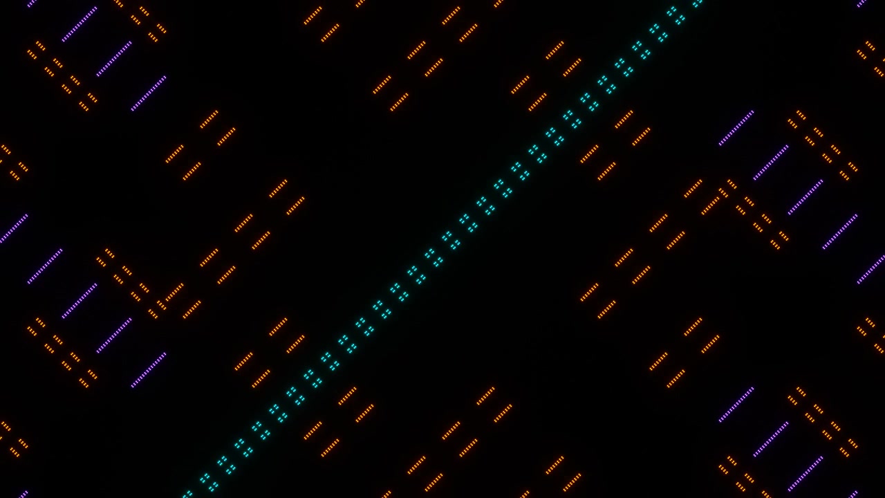 Quick change of abstract patterns of multicolored pixels