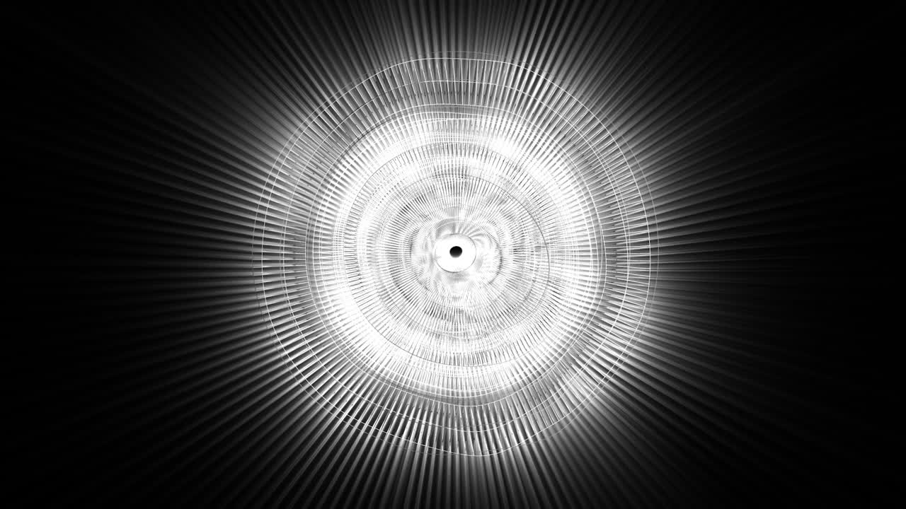 patrón circular abstracto en blanco y negro