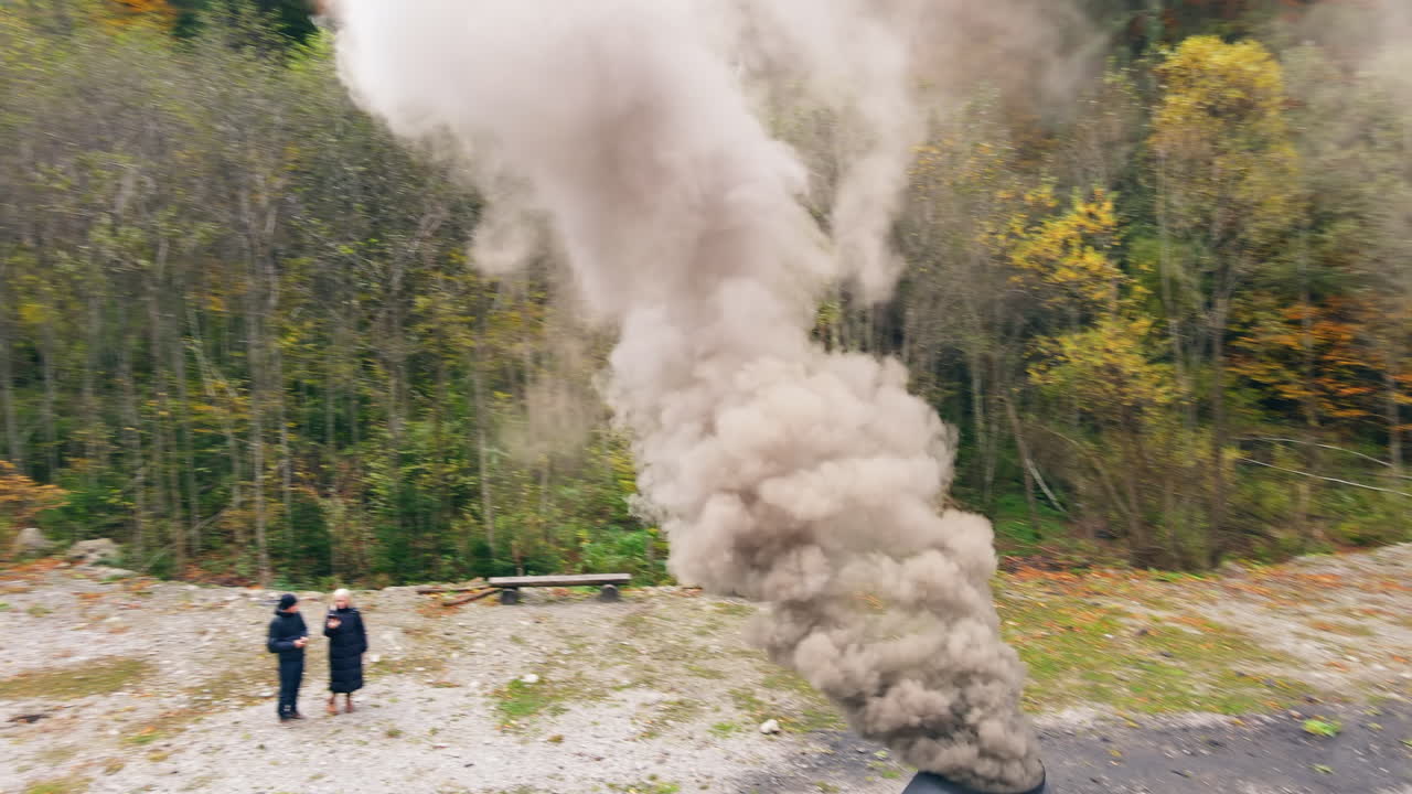 Steam Train with Tourists