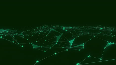 animation of network of connections on black background