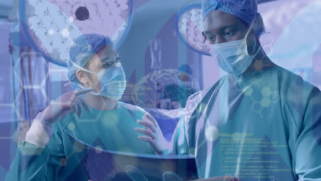 Animation-of-scientific-data-processing-over-diverse-surgeons-in-hospital