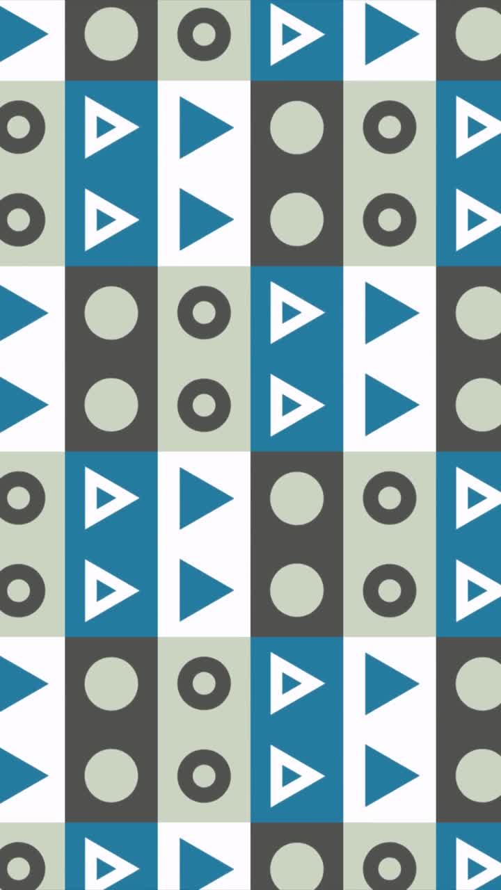 Geometric Pattern with Circles and Triangles