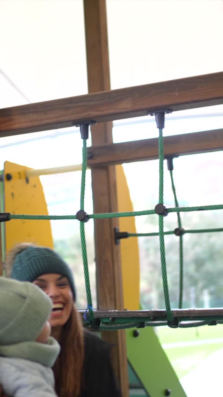 People enjoying time at the playground
