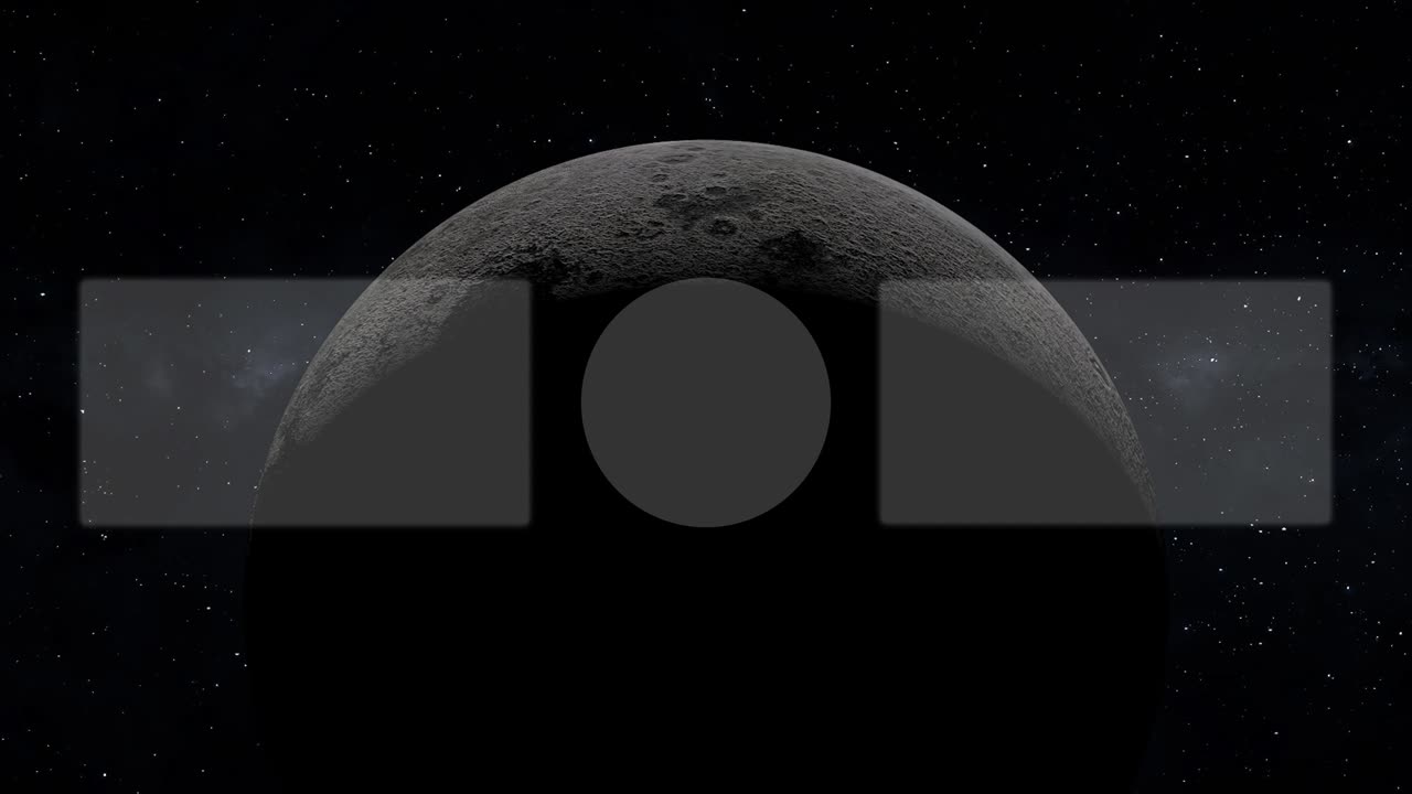 Moon space end card ending screen motion graphics