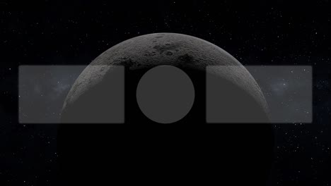 moon space end card ending screen motion graphics