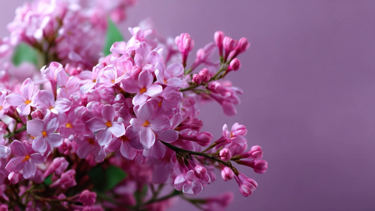 Mekar Lilac yang Cerah: Tampilan Close-Up Bunga Ungu yang Indah dengan Latar Belakang Lembut, Menampilkan Keindahan Alam dan Struktur Kelopak yang Halus.