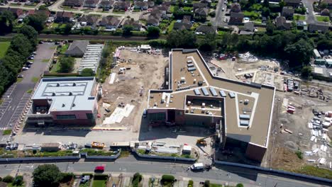barton manor school en construcción en canterbury, kent, reino unido