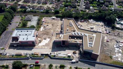 barton manor school being built in canterbury, kent, uk