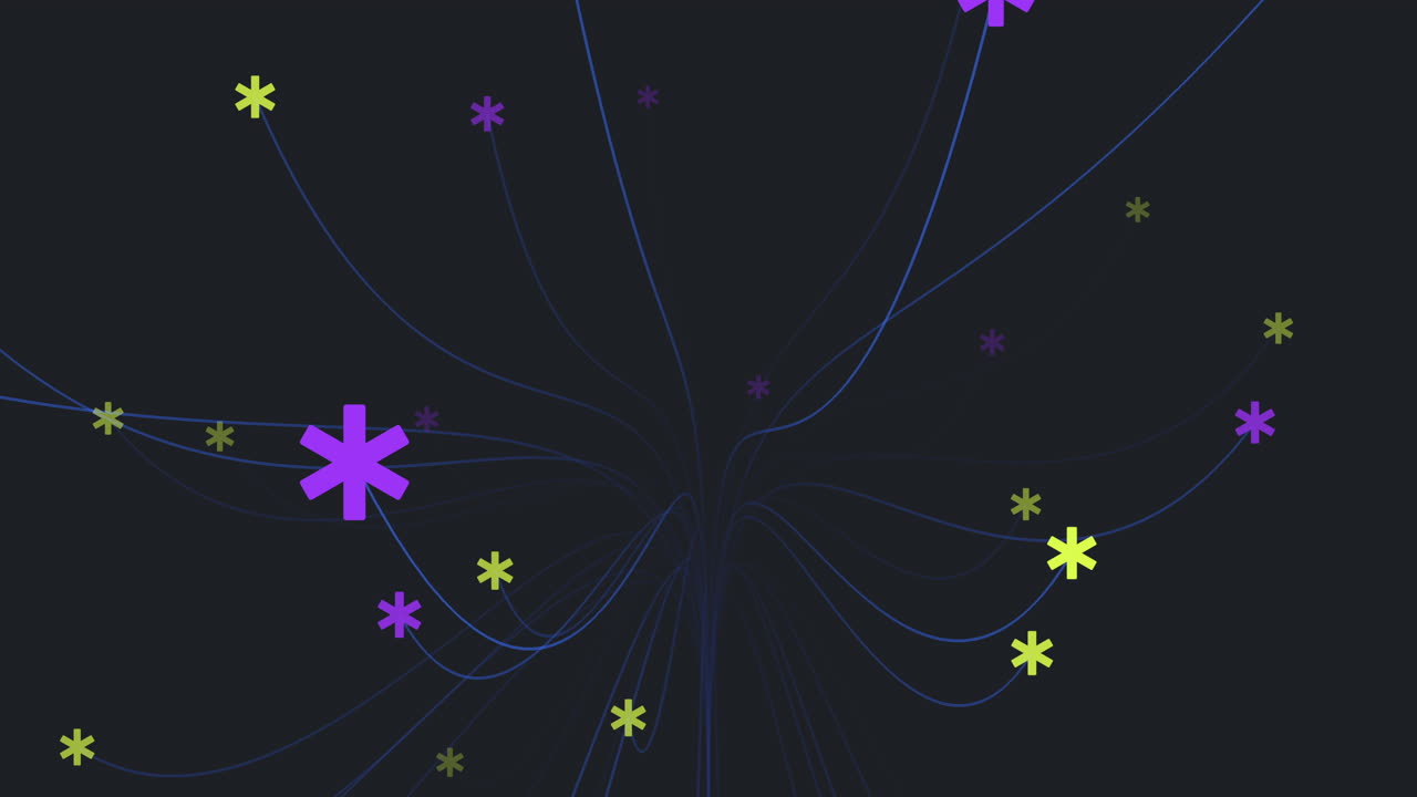 forma de ilusión abstracta con nieve de neón y líneas en gradiente negro