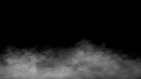 fog ambient long clips looping seamless on black background 4k