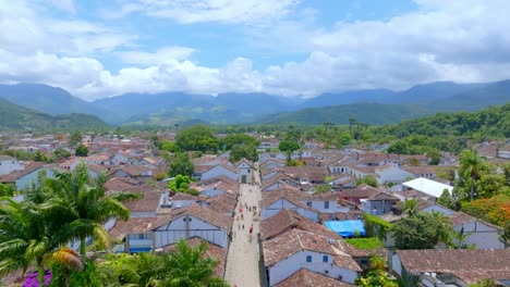 paraty, rio de janeiro, rj, brazil, river, slowly travel in, drone footage, and mountain brazilian culture, beautifull scene