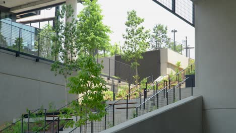 Medium-shot-of-urban-park-stairs