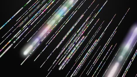 animación futurista con objetos de rayas brillantes en cámara lenta, 4096x2304 bucle 4k