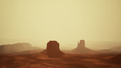 paisaje desértico del valle del monumento